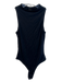 AFRM Size Small Black Rayon Blend Sleeveless High Neck Snap Bottom Bodysuit Black / Small