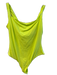 SKIMS Size Large Neon Yellow No Fabric Tag Square Neck Snap bottom Bodysuit Neon Yellow / Large