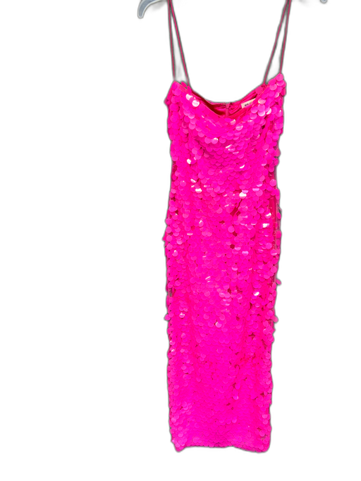 New Arrivals Size Est XS Hot pink No Fabric Tag Spaghetti Strap Spangles Dress Hot pink / Est XS