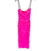 New Arrivals Size Est XS Hot pink No Fabric Tag Spaghetti Strap Spangles Dress Hot pink / Est XS