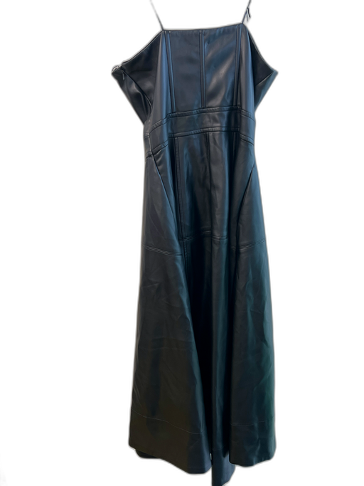 Cinq a Sept Size 4 Black No Fabric Tag Strapless Side Zip Seam Detail Dress Black / 4