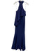 Jay Godfrey Size 4 Navy Blue Polyester Blend High Neck Sleeveless Gown Navy Blue / 4