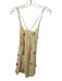 PQ Swimwear Size XS/S Cream White & Multi Cotton Crochet Floral Applique Dress Cream White & Multi / XS/S