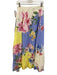 Yumi Kim Size S Cream White & Multi Rayon Blend Floral Color Block Maxi Skirt Cream White & Multi / S