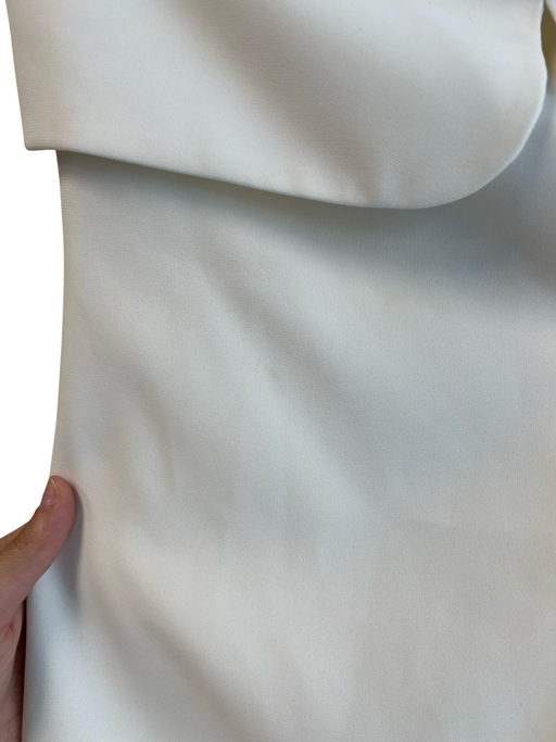 Alexis Size Est S White No Fabric Tag Sleeveless solid color Fold Over Dress White / Est S