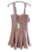 Love Shack Fancy Size 4 Cream & pink Polyester Blend Tweed Sweetheart Dress Cream & pink / 4