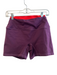 Set Size M Orange & Purple Polyester Blend High Rise Layered Above knee Shorts Orange & Purple / M