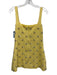 Tanya Taylor Size 4 Butter Yellow Cotton Sleeveless Diamond Beaded Mini Dress Butter Yellow / 4