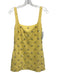 Tanya Taylor Size 4 Butter Yellow Cotton Sleeveless Diamond Beaded Mini Dress Butter Yellow / 4