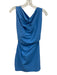 Bec & Bridge Size 4 Blue Nylon Blend Sleeveless Asymmetric Neckline Dress Blue / 4