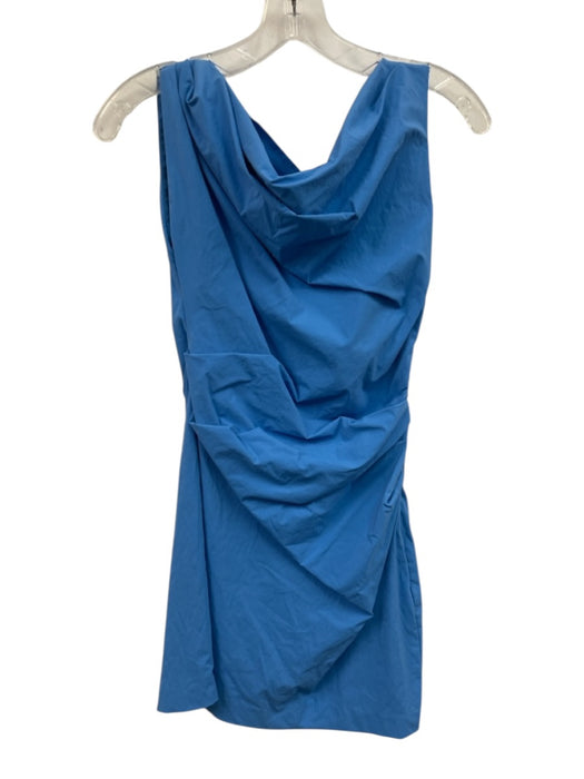 Bec & Bridge Size 4 Blue Nylon Blend Sleeveless Asymmetric Neckline Dress Blue / 4