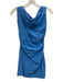 Bec & Bridge Size 4 Blue Nylon Blend Sleeveless Asymmetric Neckline Dress Blue / 4