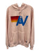 Aviator Nation Size L Light Pink Polyester & Cotton Long Sleeve Logo Sweater Light Pink / L