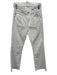 AG Adriano Goldschmied Size 26 White Cotton Denim Zip & Button High Rise Jeans White / 26