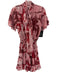 Misa Size S Pink & Burgundy Polyester short flare sleeve Floral Above Knee Dress Pink & Burgundy / S