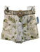 Camilla Size XS White, Green & Yellow Linen & Cotton Floral Belt Inc Shorts White, Green & Yellow / XS
