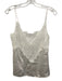 L'agence Size S White Silk Lace Top Spaghetti Strap V Neck camisole Top White / S
