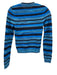 Ramy Brook Size XS Blue Viscose & Polyester Knit Long Sleeve Sheer Top Blue / XS