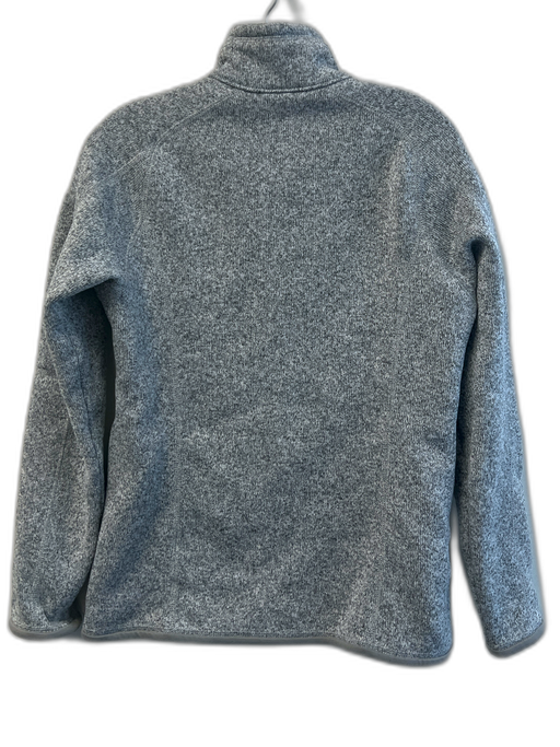 Patagonia Size M Grey Polyester High Neck Zip Front Knit Long Sleeve Jacket Grey / M