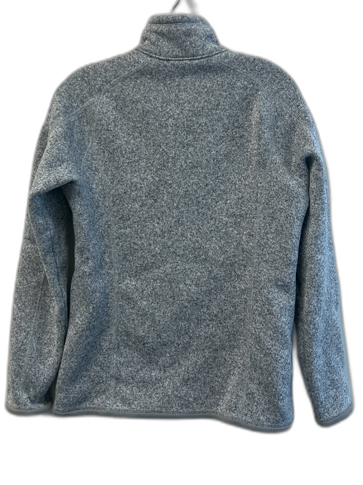 Patagonia Size M Grey Polyester High Neck Zip Front Knit Long Sleeve Jacket Grey / M