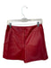 Dolce Cabo Size M Red Vegan Leather High Waist Front Pockets Shorts Red / M