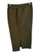 Size S Olive Green Cotton Blend Drawstring Sweatshirt Midi Skirt Olive Green / S