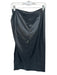 Commense Size L Black Vegan Leather Back Zip Gathered Side Maxi Skirt Black / L