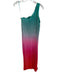 Nicole Miller Size XS Multi Polyester Blend Ombre Acordian Pleated Maxi Dress Multi / XS