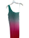 Nicole Miller Size XS Multi Polyester Blend Ombre Acordian Pleated Maxi Dress Multi / XS