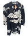 Dress to Size S/P Black & White Cotton Collar Half Balloon Sleeve Button Dress Black & White / S/P