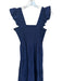 Hill House Size S Navy Cotton Maxi Ruffle Smocked Tiered Dress Navy / S