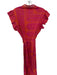 Sheridan French Size M Orange & Pink Cotton Metallic Detail Abstract Maxi Dress Orange & Pink / M