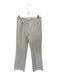 MNG Size 6 Cream Cotton Blend Denim Pockets Raw Hem Straight Jeans Cream / 6