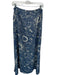 Raga Size S Blue & Orange Floral Side Zipper Maxi Skirt Blue & Orange / S