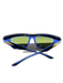 Bottega Veneta Blue Acetate Mirror Cat Eye Sunglasses Blue