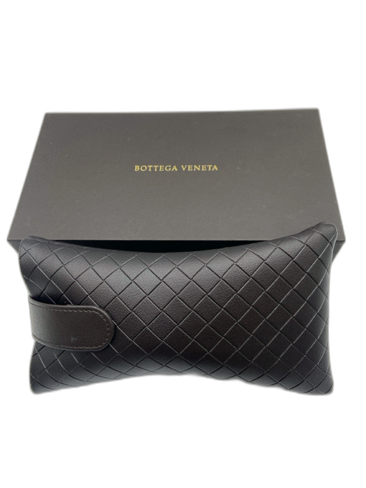 Bottega Veneta Blue Acetate Mirror Cat Eye Sunglasses Blue