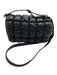 COS Black Leather Flap Quilted Gold Hardware Crossbody Bag Black / Small