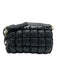 COS Black Leather Flap Quilted Gold Hardware Crossbody Bag Black / Small