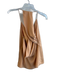 Keepsake Size Large Muted Orange Polyester Sleeveless Side Zip V Neck Top Muted Orange / Large