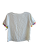 Amanda Uprichard Size Small Off White Polyester Round Neck Short Sleeve Top Off White / Small