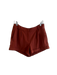 Amanda Uprichard Size Medium Rust Polyester Zip Fly Belt Loops Cuffed Shorts Rust / Medium