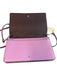 Coach Lavendar Leather Pebbled Silver Hardware Adjustable Strap Card Holder Bag Lavendar / Small