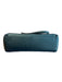 Coach Dark Teal Leather Metallic Double Handle Double Zipper Bag Dark Teal / Medium