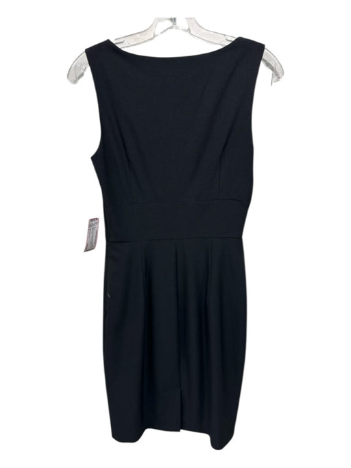 Moschino Couture Size 6 Black Polyester Sleeveless Bow Detail Darted Dress Black / 6