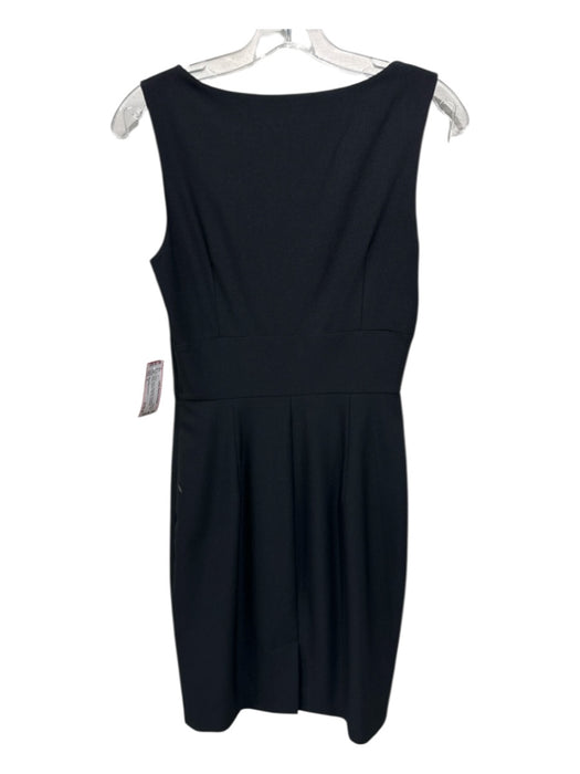 Moschino Couture Size 6 Black Polyester Sleeveless Bow Detail Darted Dress Black / 6