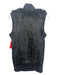 Calypso Size XS Black Wool & Rabbit Zip Up Sleeveless Mock Neck Vest Black / XS