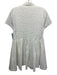 Hill House Size S White Polyester Textured Cap Sleeve Quarter Button Dress White / S