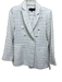 Abbey Glass Size S White Polyester Tweed Windowpane Single Breasted Jacket White / S