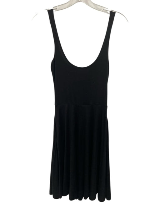 Reformation Jeans Size Est S Black No Fabric Tag Sleeveless U Neck Tiered Dress Black / Est S