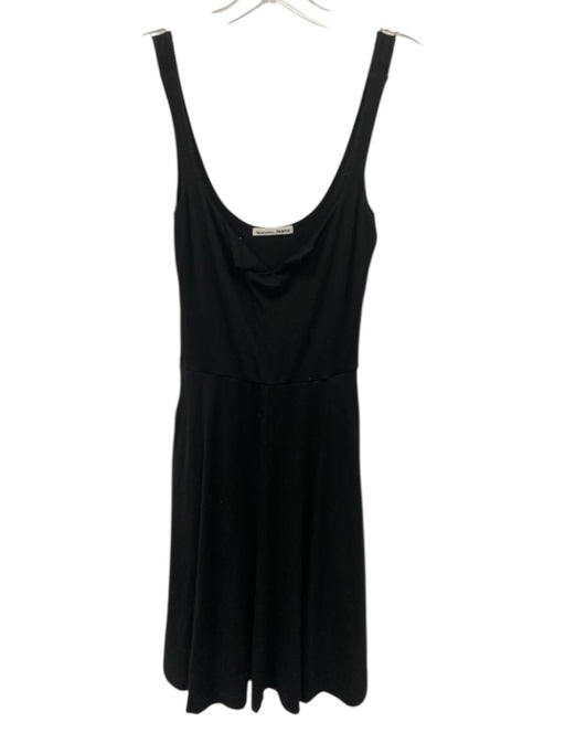 Reformation Jeans Size Est S Black No Fabric Tag Sleeveless U Neck Tiered Dress Black / Est S